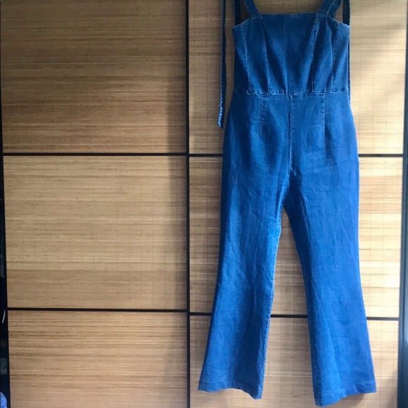 Vintage Sleeveless Jumpsuit foxy fit tie sleeves - Picture 10 of 13